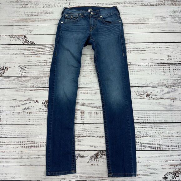 True Religion Men’s size 28 x 33 Skinny Flap Stretch Jeans - Picture 7 of 15